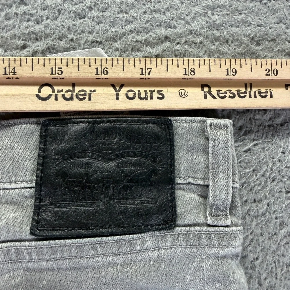 Levi's 541 Jeans Mens 38x28 Gray Cotton Denim Straight Streetwear Travel Stretch